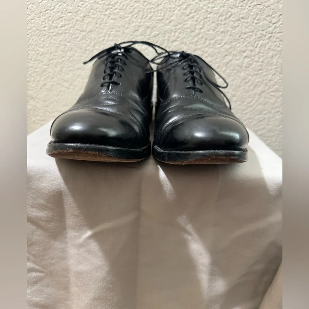 Allen Edmonds Park Avenue Oxfords Men's  Black Leather Cap Toe Shoes Size 11A - Picture 5 of 12